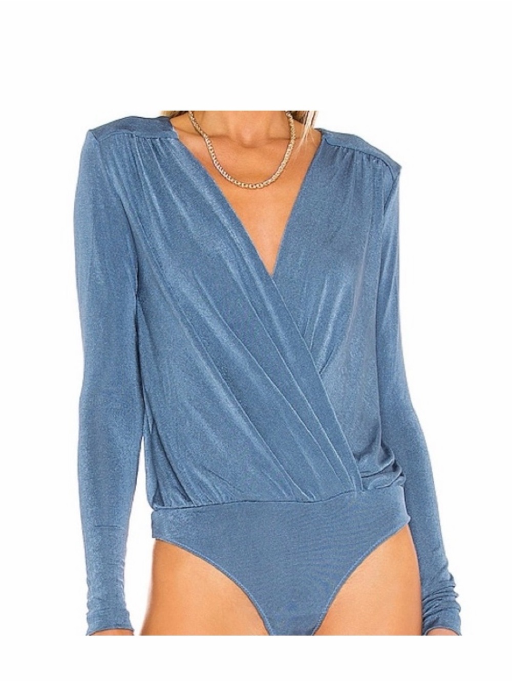 Free People Intimately Turnt Bodysuit in Copenhagen Blue Size Small